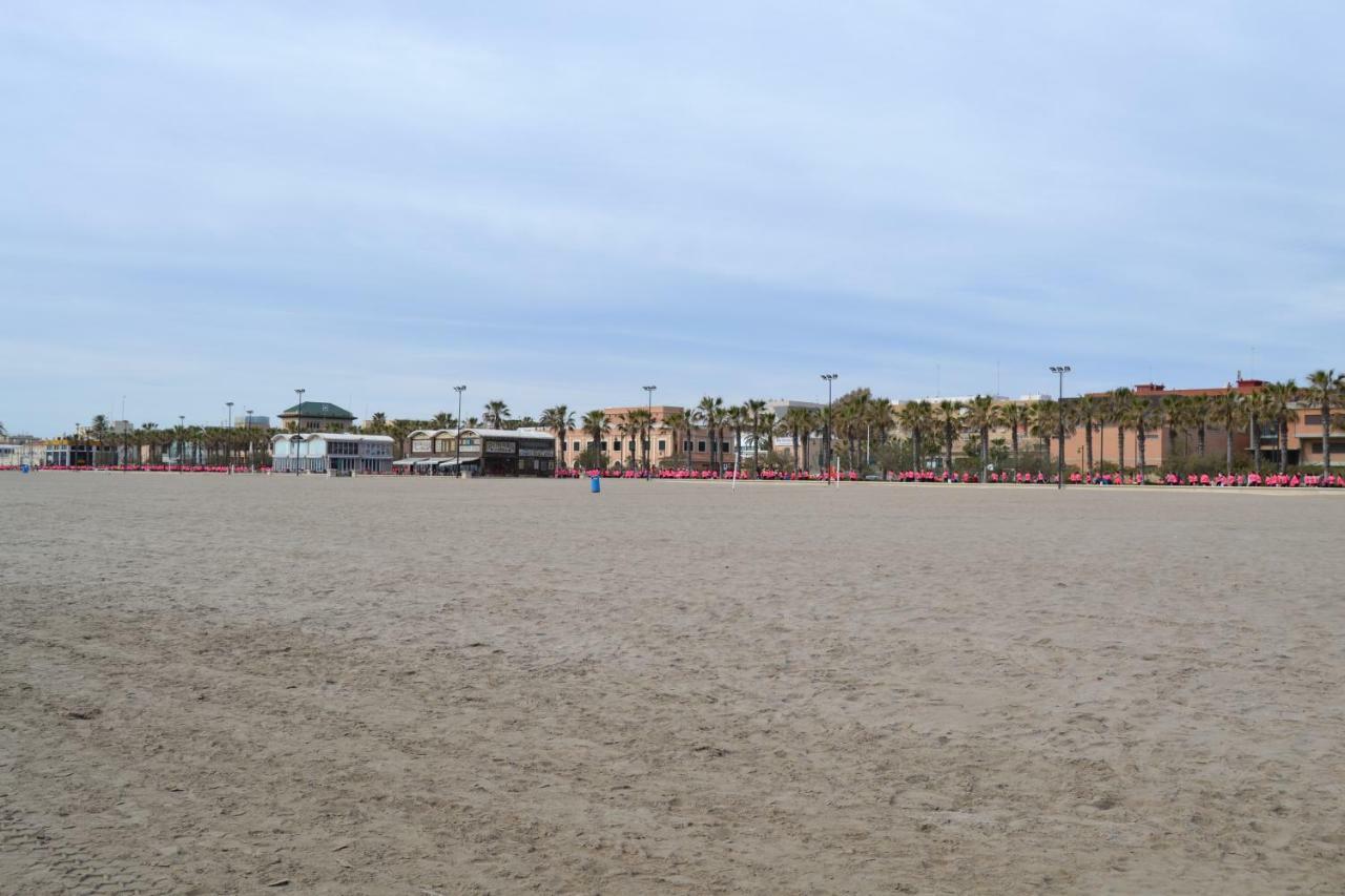 Beach Malvarrosa, Cabanal, Wifi Free. Ca' Micaela. Valensiya Dış mekan fotoğraf